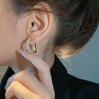 Shoperly ES-271 18k Gold Plated Stainless Steel Tarnish Free Waterproof Female Jewellery