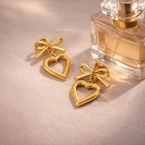 Shoperly ES-272 18k Gold Plated Stainless Steel Tarnish Free Waterproof Female Jewellery