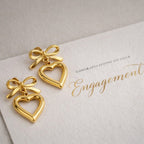 Shoperly ES-272 18k Gold Plated Stainless Steel Tarnish Free Waterproof Female Jewellery