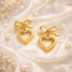 Shoperly ES-272 18k Gold Plated Stainless Steel Tarnish Free Waterproof Female Jewellery