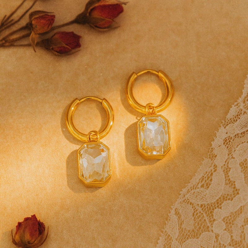 Shoperly ES-274-18k Gold Plated Stainless Steel Tarnish Free Waterproof Female Jeweller
