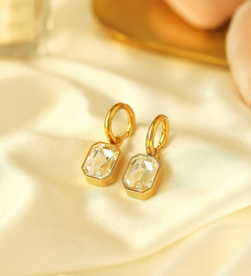 Shoperly ES-274-18k Gold Plated Stainless Steel Tarnish Free Waterproof Female Jeweller