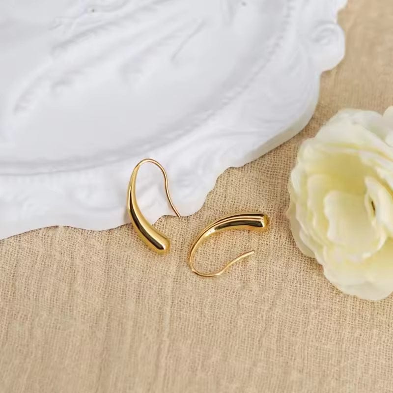Shoperly ES-275 -18k Gold Plated Stainless Steel Tarnish Free