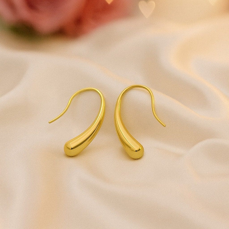 Shoperly ES-275 -18k Gold Plated Stainless Steel Tarnish Free