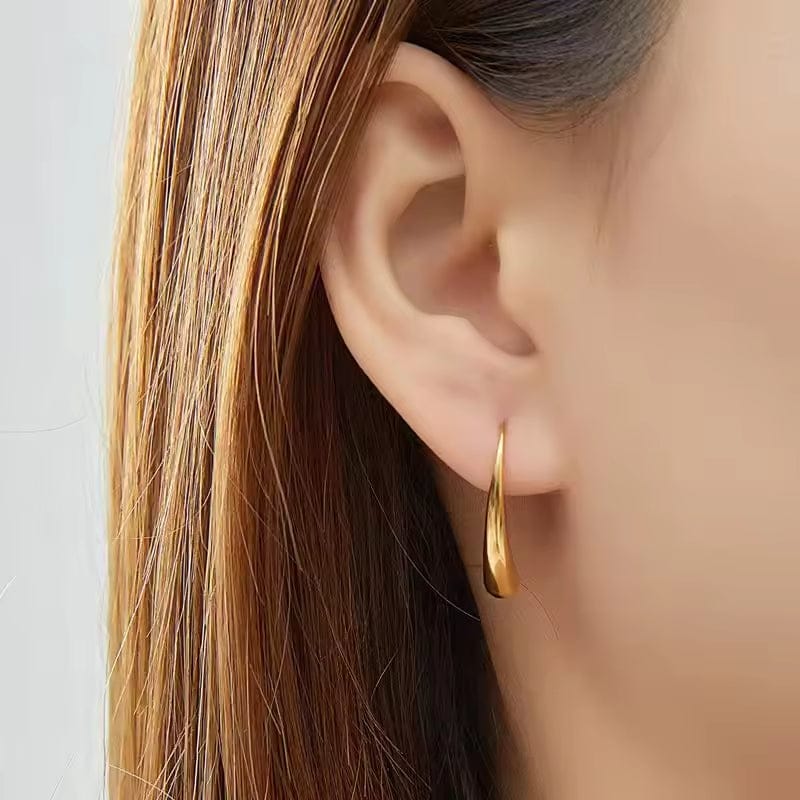 Shoperly ES-275 -18k Gold Plated Stainless Steel Tarnish Free