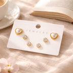 Shoperly ES-284  18k Gold Plated Stainless Steel Tarnish Free Waterproof Female Jewellery