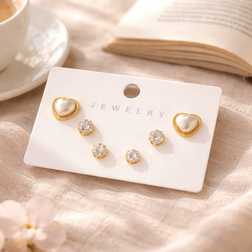 Shoperly ES-284  18k Gold Plated Stainless Steel Tarnish Free Waterproof Female Jewellery