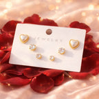 Shoperly ES-284  18k Gold Plated Stainless Steel Tarnish Free Waterproof Female Jewellery
