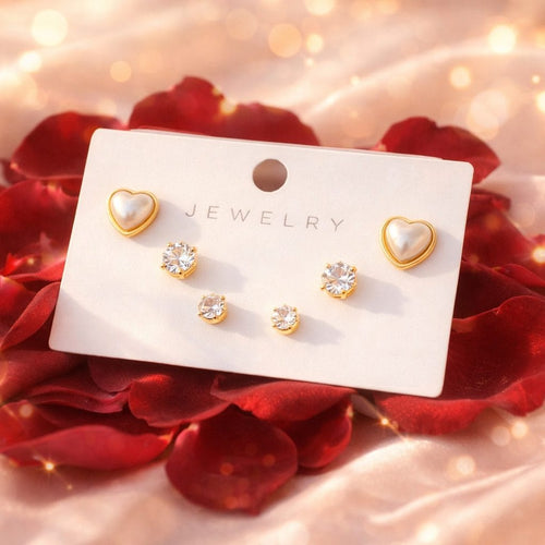 Shoperly ES-284  18k Gold Plated Stainless Steel Tarnish Free Waterproof Female Jewellery