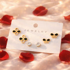 Shoperly ES-285  18k Gold Plated Stainless Steel Tarnish Free Waterproof Female Jewellery