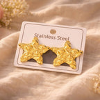 Shoperly ES-287 18k Gold Plated Stainless Steel Tarnish Free Waterproof Female Jewellery