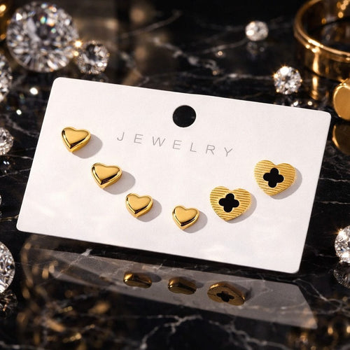 Shoperly ES-288  18k Gold Plated Stainless Steel Tarnish Free Waterproof Female Jewellery