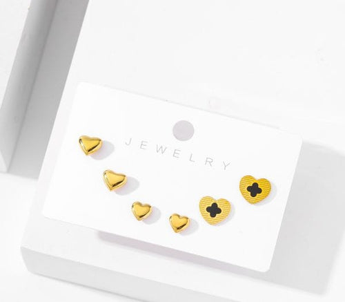 Shoperly ES-288  18k Gold Plated Stainless Steel Tarnish Free Waterproof Female Jewellery