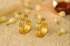 Shoperly ES-300 18k Gold Plated Stainless Steel Tarnish Free Waterproof Female Jewellery