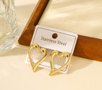 Shoperly ES-307 18k Gold Plated Stainless Steel Tarnish Free Waterproof Female Jewellery