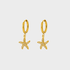 Shoperly ES-310 18k Gold Plated Stainless Steel Tarnish Free Waterproof Female Earrings