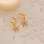 Shoperly ES-310 18k Gold Plated Stainless Steel Tarnish Free Waterproof Female Earrings