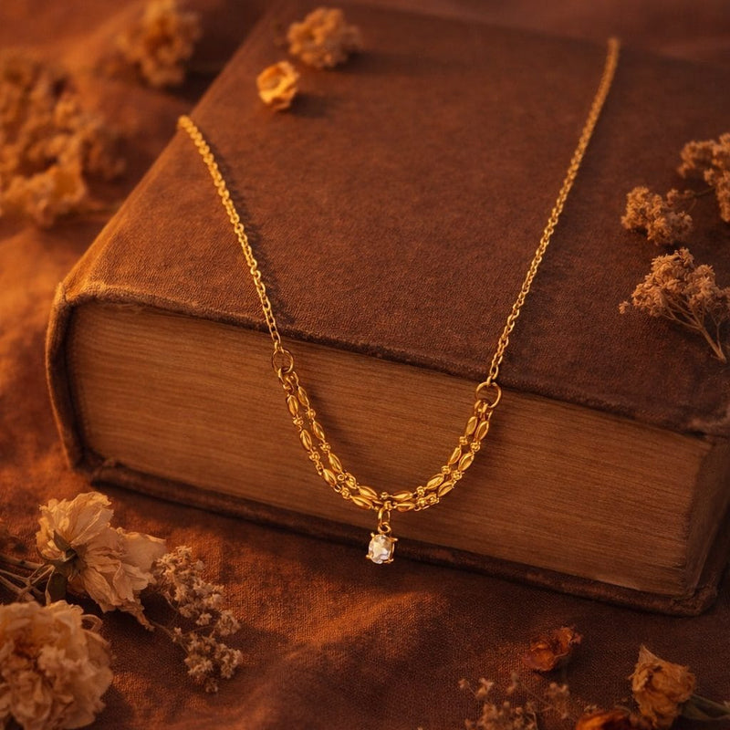 Shoperly Jacline Chain 18k Gold Plated Stainless Steel Tarnish Free Waterproof Female Jewellery