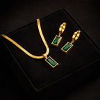 Shoperly jewelry Sets Zoe 18k Gold Plated Stainless Steel Tarnish Free Waterproof Female Jewellery