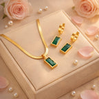 Shoperly jewelry Sets Zoe 18k Gold Plated Stainless Steel Tarnish Free Waterproof Female Jewellery