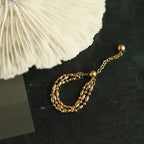 Shoperly R-100 18k Gold Plated Stainless Steel Tarnish Free Waterproof Female Jewellery
