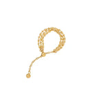 Shoperly R-100 18k Gold Plated Stainless Steel Tarnish Free Waterproof Female Jewellery