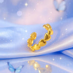 Shoperly R-111 18k Gold Plated Stainless Steel Tarnish Free Waterproof Female Jewellery