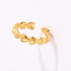 Shoperly R-111 18k Gold Plated Stainless Steel Tarnish Free Waterproof Female Jewellery