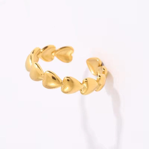 Shoperly R-111 18k Gold Plated Stainless Steel Tarnish Free Waterproof Female Jewellery
