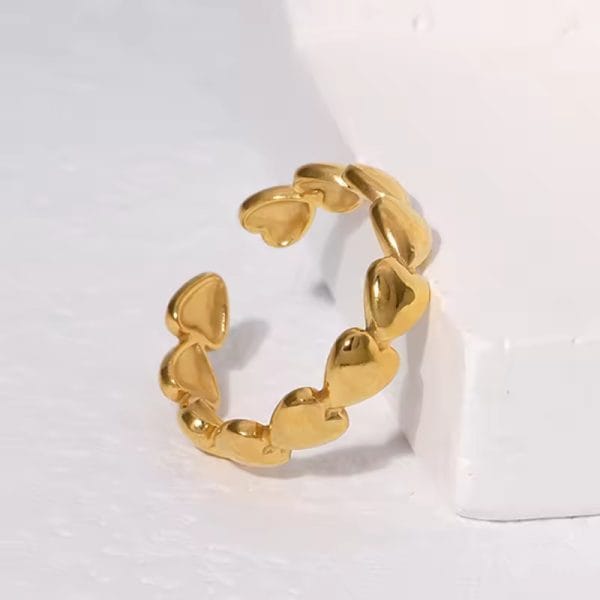 Shoperly R-111 18k Gold Plated Stainless Steel Tarnish Free Waterproof Female Jewellery