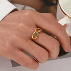 Shoperly R-123 18k Gold Plated Stainless Steel Tarnish Free Waterproof Female Jewellery