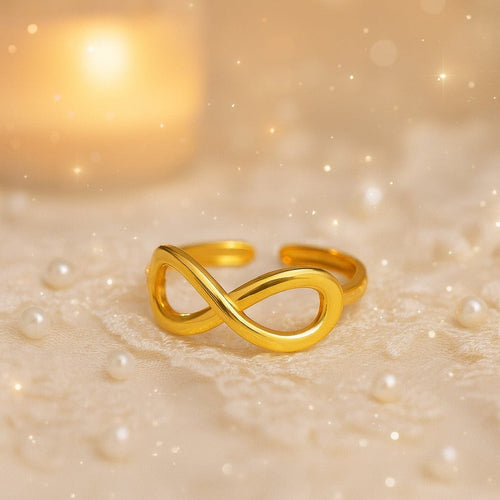 Shoperly R-123 18k Gold Plated Stainless Steel Tarnish Free Waterproof Female Jewellery