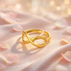 Shoperly R-123 18k Gold Plated Stainless Steel Tarnish Free Waterproof Female Jewellery