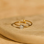 Shoperly R-126 18k Gold Plated Stainless Steel Tarnish Free Waterproof Female Jewellery