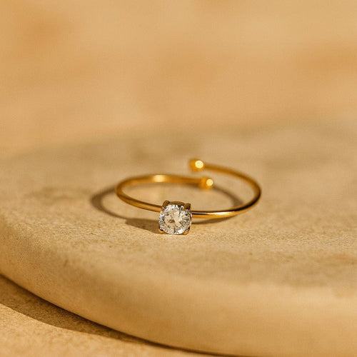 Shoperly R-126 18k Gold Plated Stainless Steel Tarnish Free Waterproof Female Jewellery