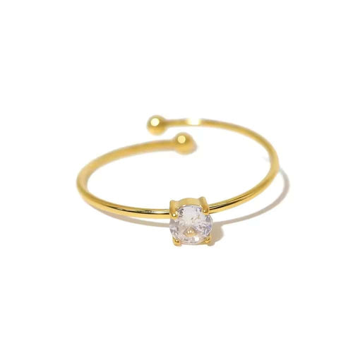 Shoperly R-126 18k Gold Plated Stainless Steel Tarnish Free Waterproof Female Jewellery