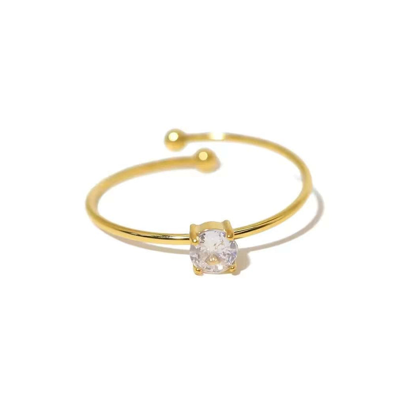 Shoperly R-126 18k Gold Plated Stainless Steel Tarnish Free Waterproof Female Jewellery