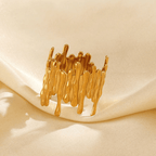 Shoperly Rings Elarose 18k Gold Plated Stainless Steel Tarnish Free Waterproof Female Jewellery