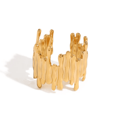 Shoperly Rings Elarose 18k Gold Plated Stainless Steel Tarnish Free Waterproof Female Jewellery