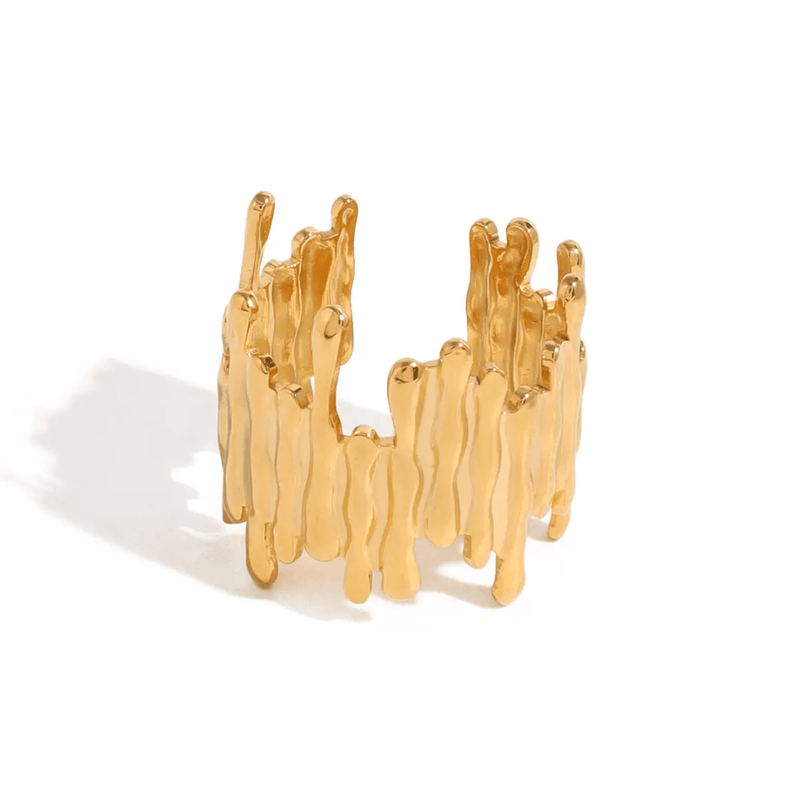 Shoperly Rings Elarose 18k Gold Plated Stainless Steel Tarnish Free Waterproof Female Jewellery