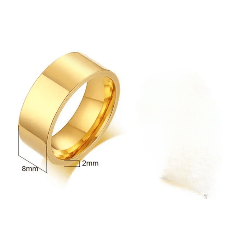Shoperly Rings Glow male ring Stainless Steel Anti Tarnish Waterproof Male Jewellery