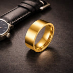 Shoperly Rings Glow male ring Stainless Steel Anti Tarnish Waterproof Male Jewellery