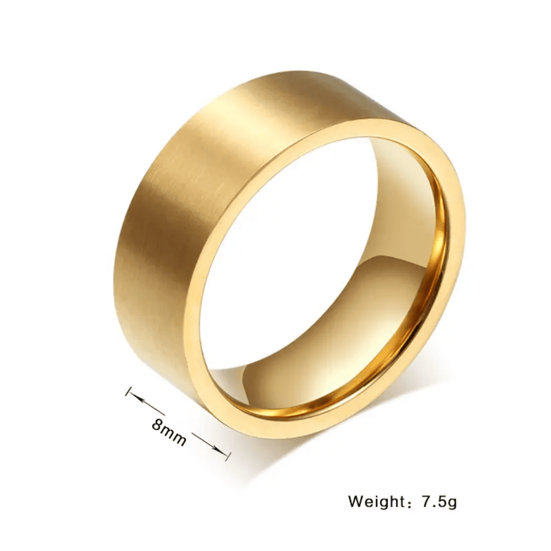 Shoperly Rings Glow male ring Stainless Steel Anti Tarnish Waterproof Male Jewellery