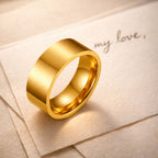 Shoperly Rings Glow male ring Stainless Steel Anti Tarnish Waterproof Male Jewellery