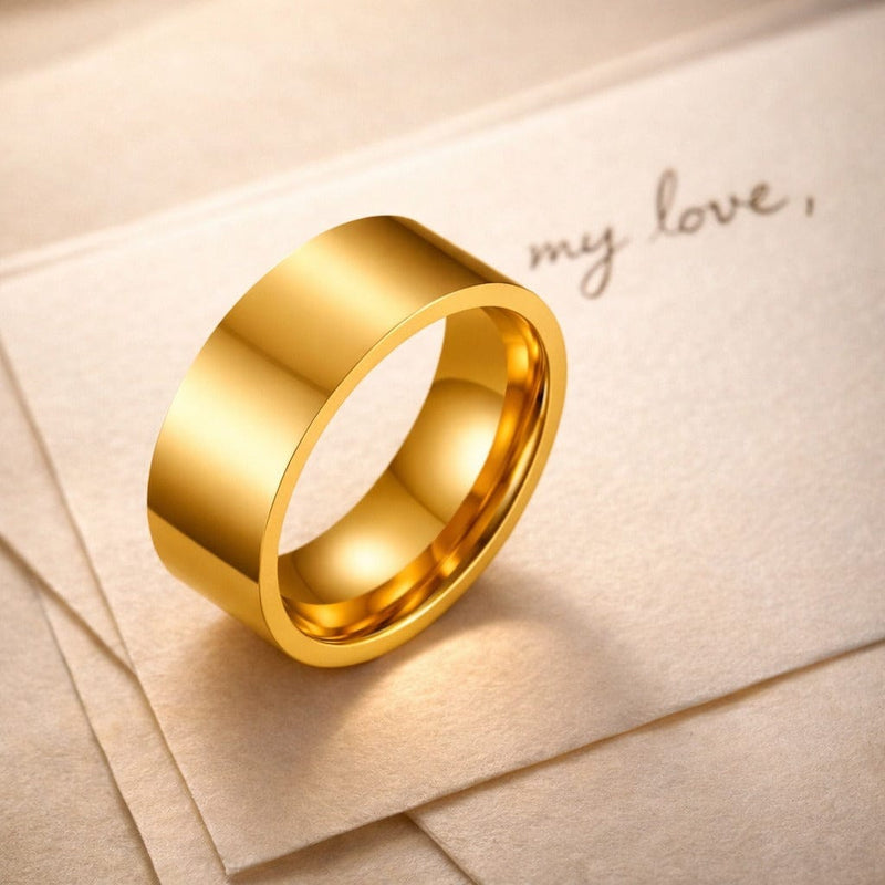 Shoperly Rings Glow male ring Stainless Steel Anti Tarnish Waterproof Male Jewellery