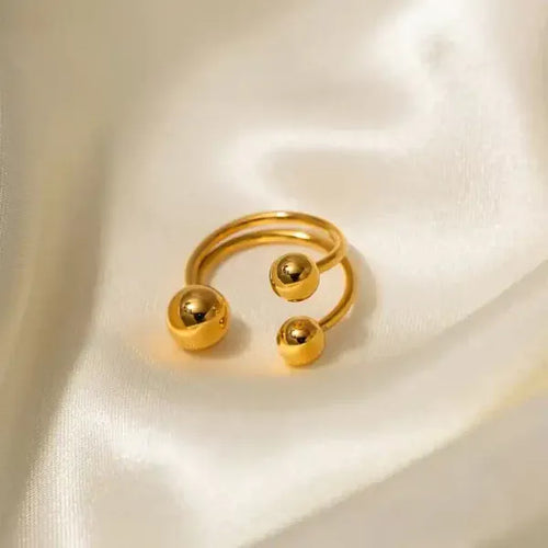 Shoperly Rings Mia 18k Gold Plated Stainless Steel Ring