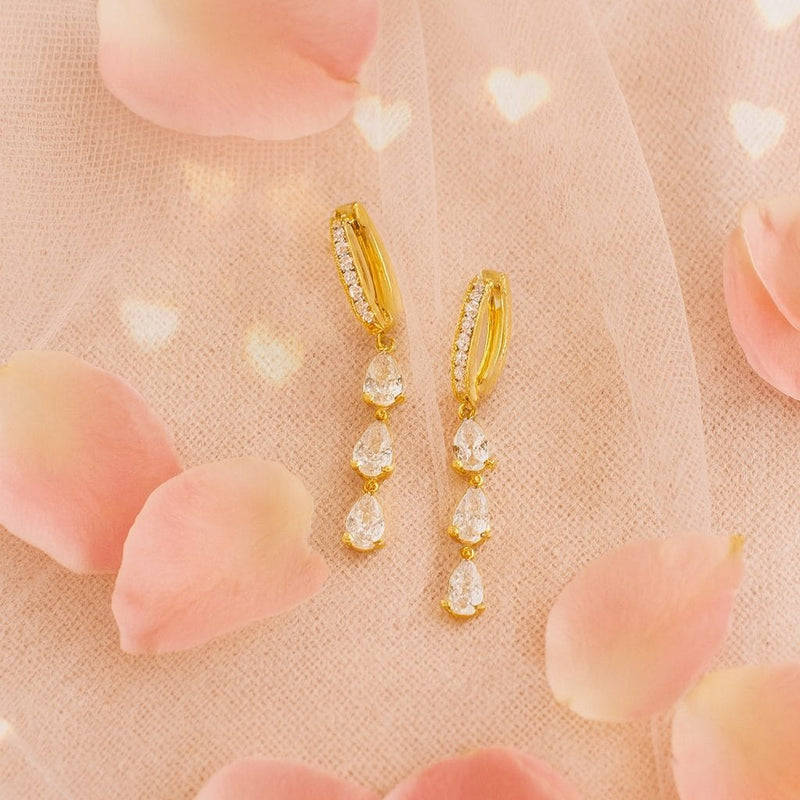 Shoperly Serena Earrings-308 18k Gold Plated Stainless Steel Tarnish Free Waterproof Female Jewellery