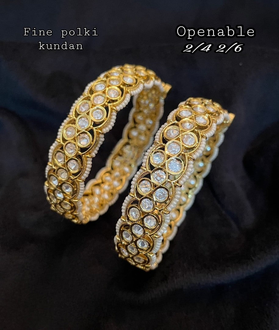 Adika polki kundan Bangles