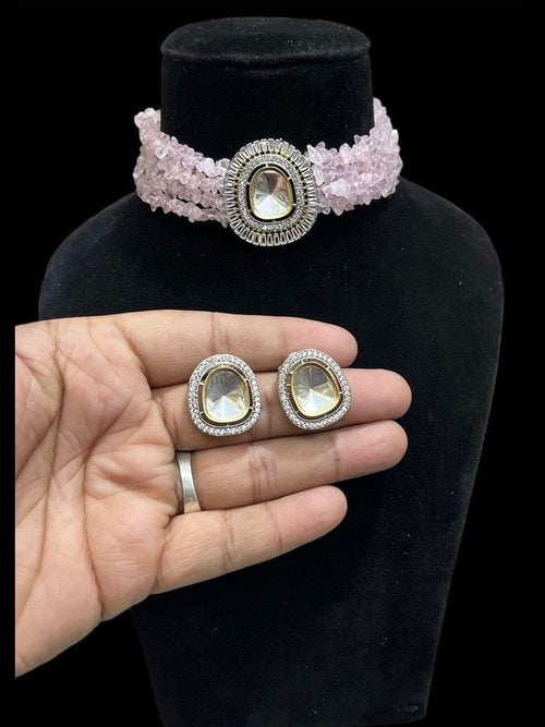 Advita Set - Exquisite Kundan Polki Jewelry for Special Occasions