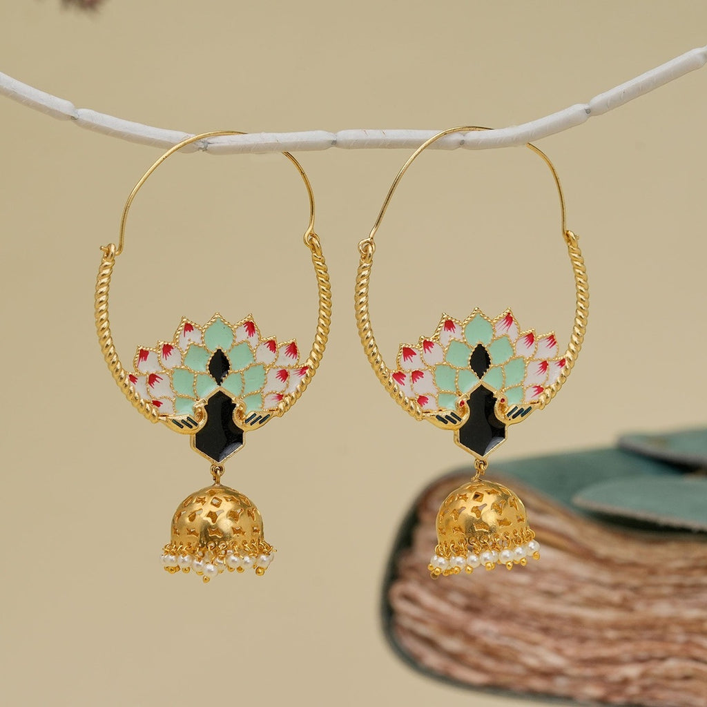 Peacock Jhumka